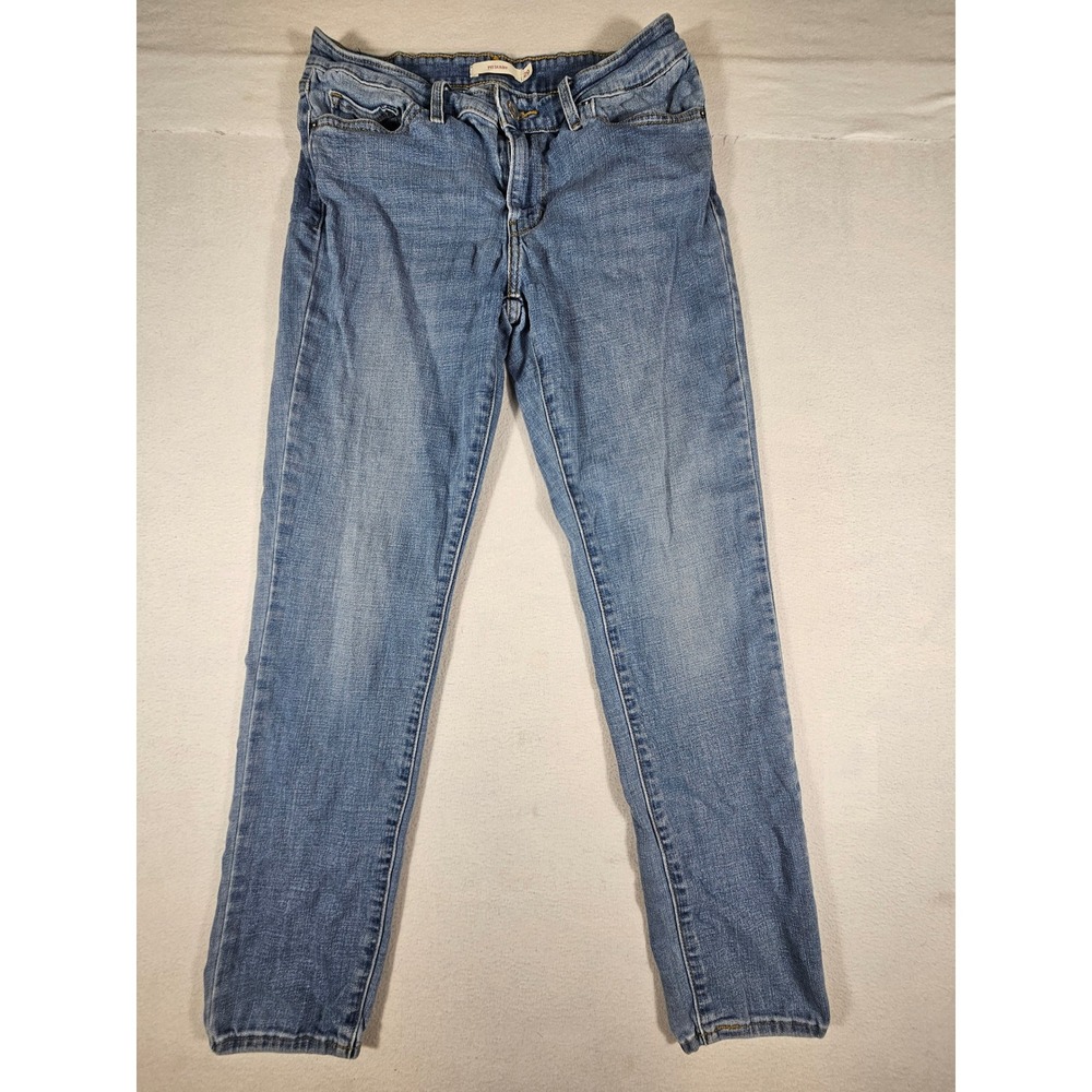 Levis 711 Skinny Jeans Womens 29 Medium Wash Blue Denim Mid Rise‎ Stretch 18881